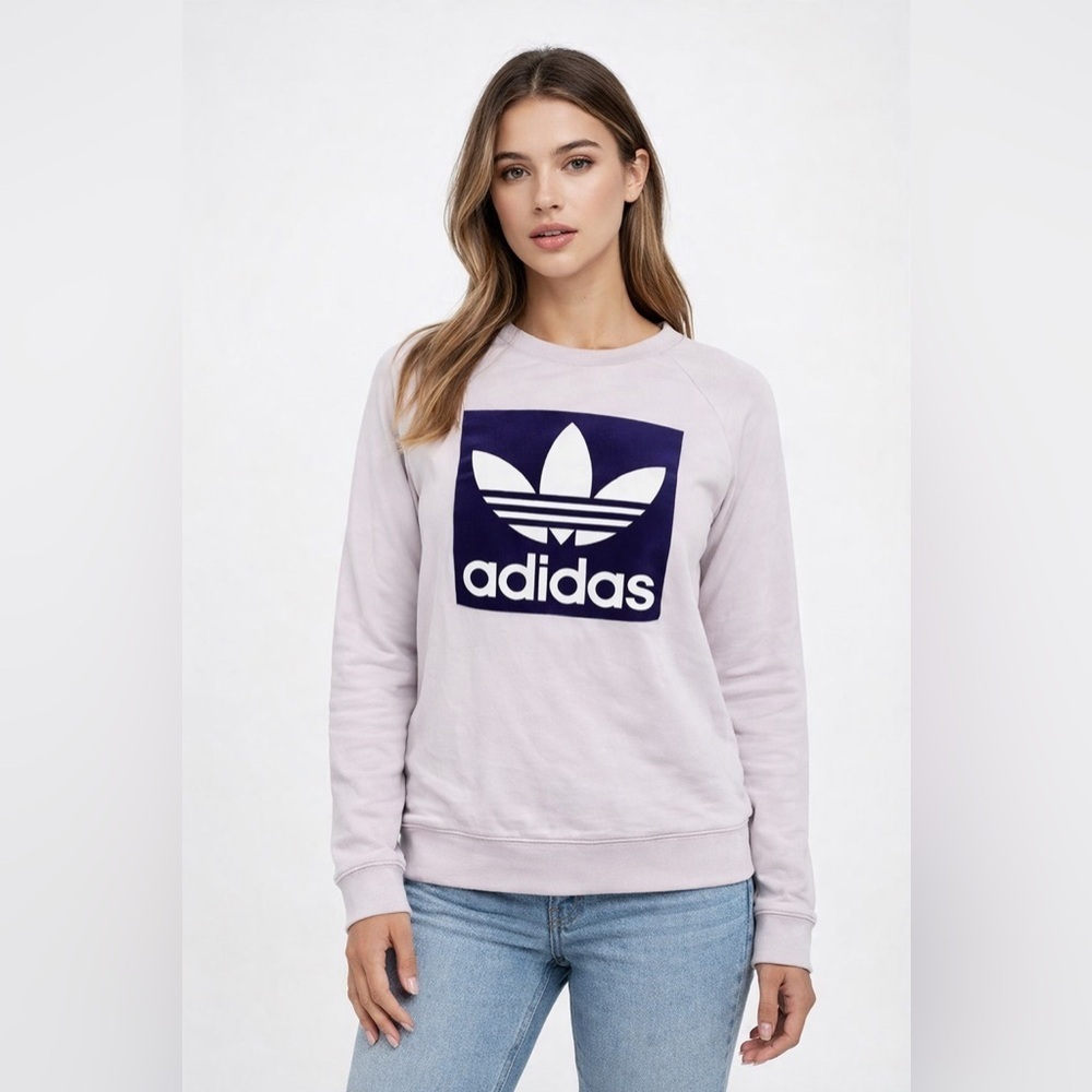 Adidas woman’s pullover sweatshirt soft vision Sz small